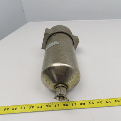 2-1/2" NPT Steel Filter Housing 8" x 5" OD Bowl 14" OAL Manual Drain