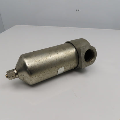 2-1/2" NPT Steel Filter Housing 8" x 5" OD Bowl 14" OAL Manual Drain