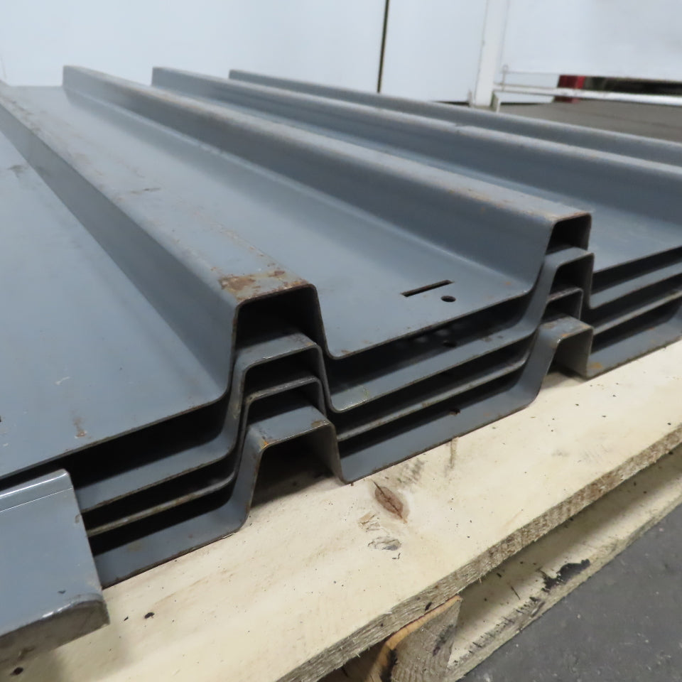 Pallet Rack Solid Corrugated Decking 30"W x 44" Deep  Racking Shelf Lot of 4