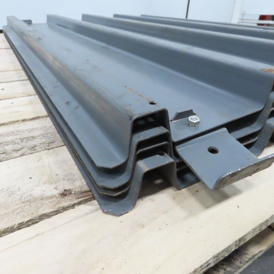 Pallet Rack Solid Corrugated Decking 30"W x 44" Deep  Racking Shelf Lot of 4