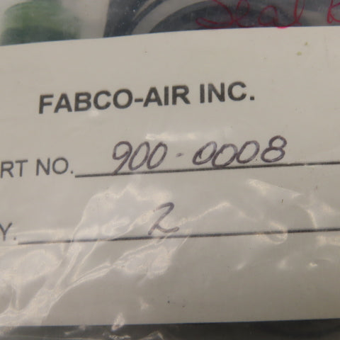 Fabco-Air 900-0008 Seal Kit For EZ 500 Linear Guided Slide Kits  Lot Of 2