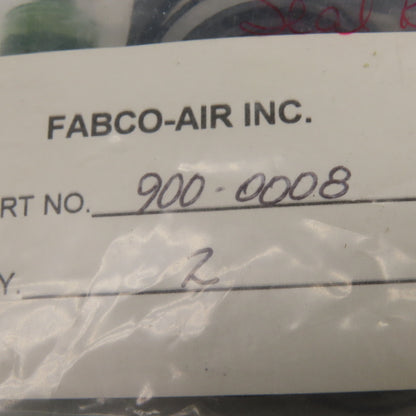 Fabco-Air 900-0008 Seal Kit For EZ 500 Linear Guided Slide Kits  Lot Of 2