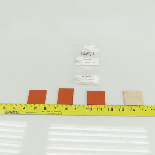 Norwood 42474 Rubber Cushion Pad 1-3/4" L x 1-1/2" W x 1/8" Lot Of 4