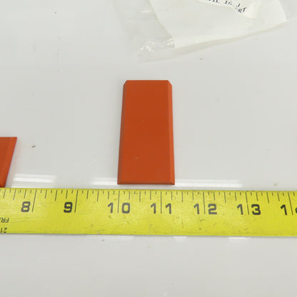 Norwood 33-04-J Rubber Anvil Insert 3" L x 1-7/16" W x 1/4" Lot Of 3