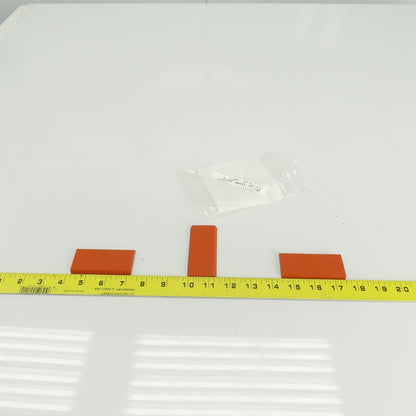 Norwood 33-04-J Rubber Anvil Insert 3" L x 1-7/16" W x 1/4" Lot Of 3
