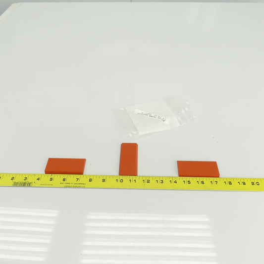 Norwood 33-04-J Rubber Anvil Insert 3" L x 1-7/16" W x 1/4" Lot Of 3