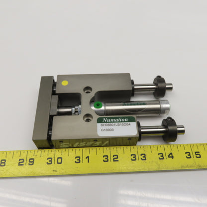 Numation SH05601LB16DS4 1" Stroke 9/16" Bore Pneumatic Linear Slide Plate