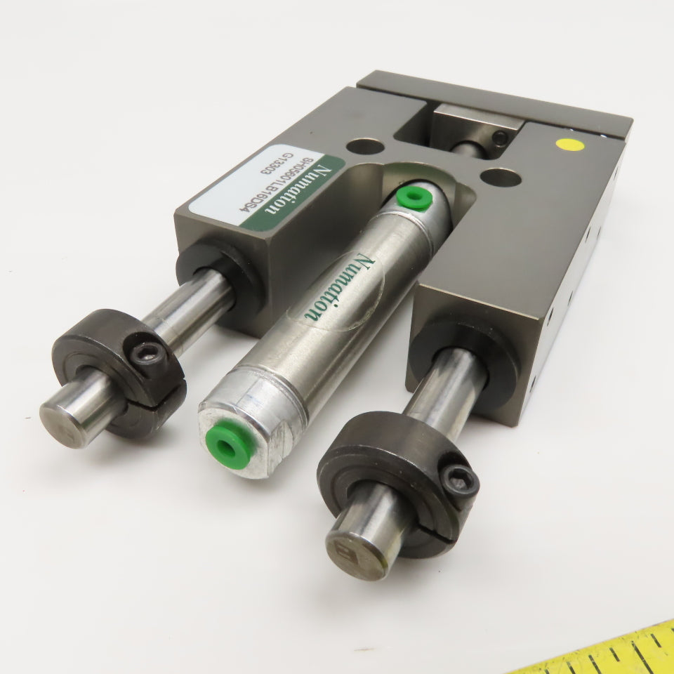 Numation SH05601LB16DS4 1" Stroke 9/16" Bore Pneumatic Linear Slide Plate