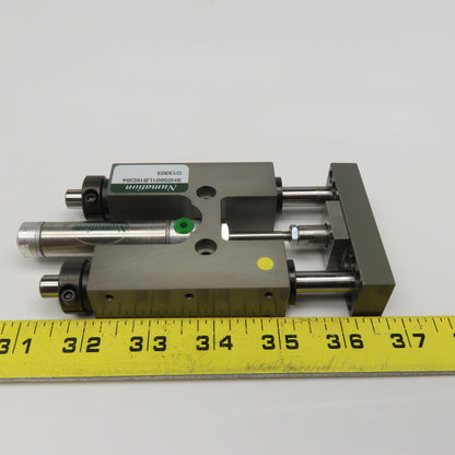 Numation SH05601LB16DS4 1" Stroke 9/16" Bore Pneumatic Linear Slide Plate