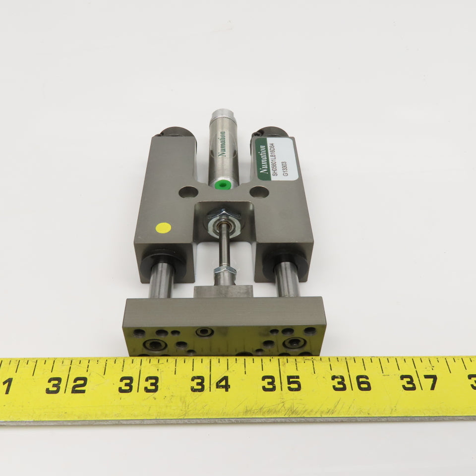 Numation SH05601LB16DS4 1" Stroke 9/16" Bore Pneumatic Linear Slide Plate