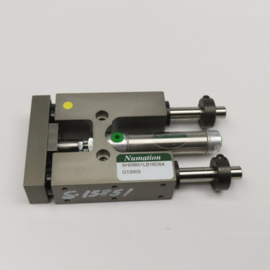 Numation SH05601LB16DS4 1" Stroke 9/16" Bore Pneumatic Linear Slide Plate