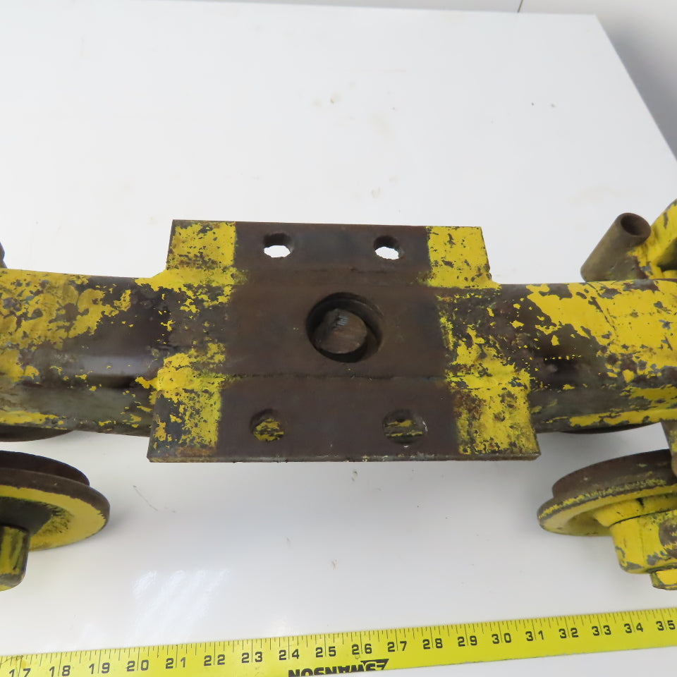 3" I-Beam Girder Underhung Bridge Crane Hoist Push Trolley Truck