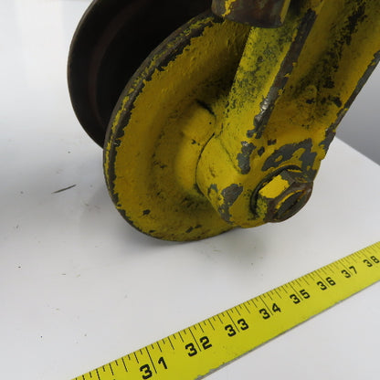 3" I-Beam Girder Underhung Bridge Crane Hoist Push Trolley Truck