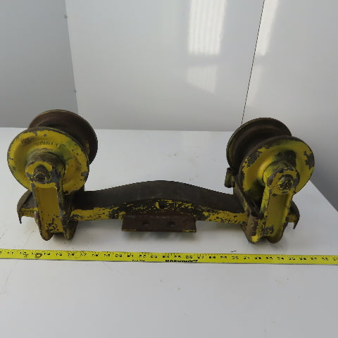 3" I-Beam Girder Underhung Bridge Crane Hoist Push Trolley Truck