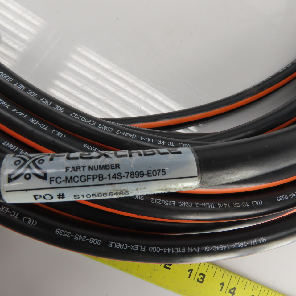 Flex Cable FC-MCGFPB-14S-7899-E075 Servo Motor Power Cable14AWG 4 Cond 75'