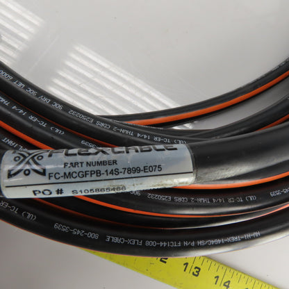 Flex Cable FC-MCGFPB-14S-7899-E075 Servo Motor Power Cable14AWG 4 Cond 75'