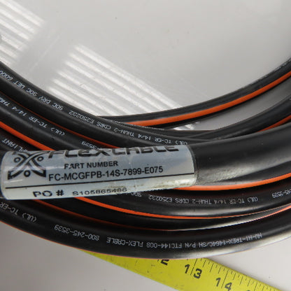 Flex Cable FC-MCGFPB-14S-7899-E075 Servo Motor Power Cable14AWG 4 Cond 75'