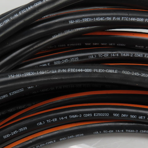 Flex Cable FC-MCGFPB-14S-7899-E075 Servo Motor Power Cable14AWG 4 Cond 75'