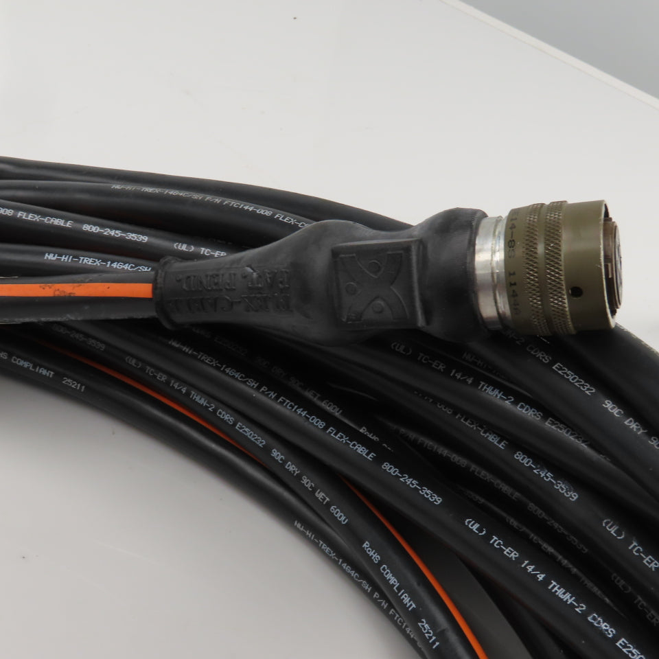 Flex Cable FC-MCGFPB-14S-7899-E075 Servo Motor Power Cable14AWG 4 Cond 75'
