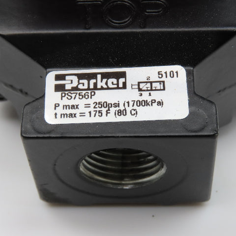 Parker PS756P 1/4" NPT Lock Out Tag Out Pneumatic Gate Valve