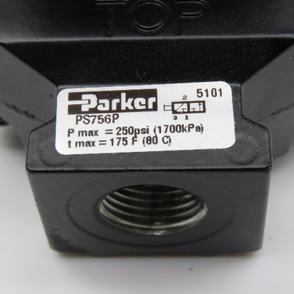 Parker PS756P 1/4" NPT Lock Out Tag Out Pneumatic Gate Valve