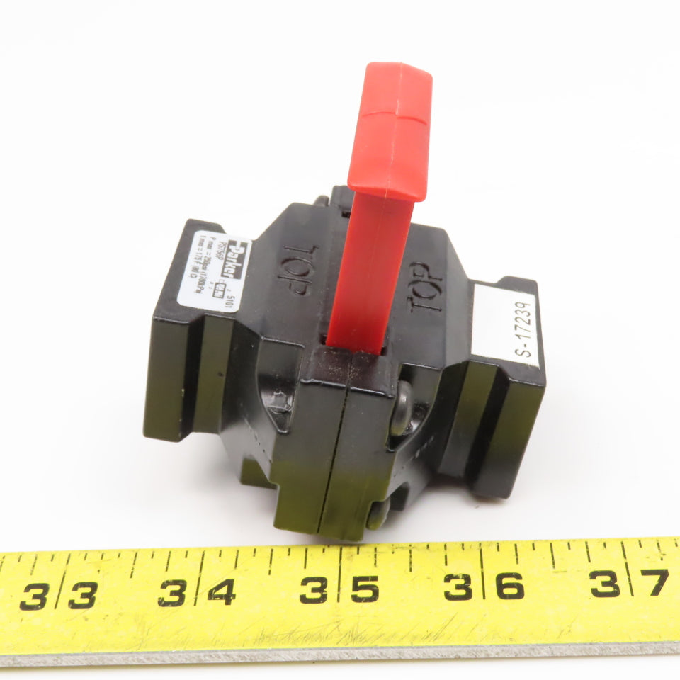 Parker PS756P 1/4" NPT Lock Out Tag Out Pneumatic Gate Valve