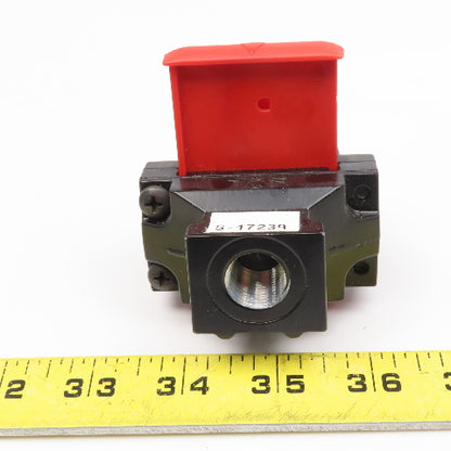 Parker PS756P 1/4" NPT Lock Out Tag Out Pneumatic Gate Valve