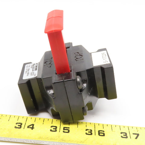 Parker PS756P 1/4" NPT Lock Out Tag Out Pneumatic Gate Valve