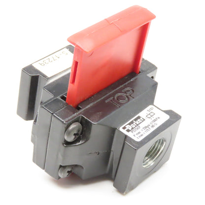 Parker PS756P 1/4" NPT Lock Out Tag Out Pneumatic Gate Valve