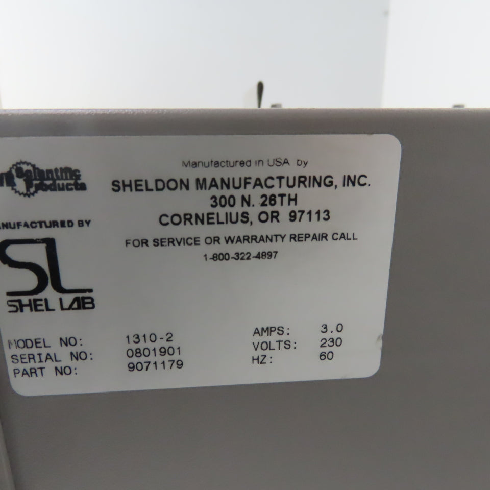Shel-Lab VWR Scientific 1310-2 Gravity Convention Oven 220V Single Phase