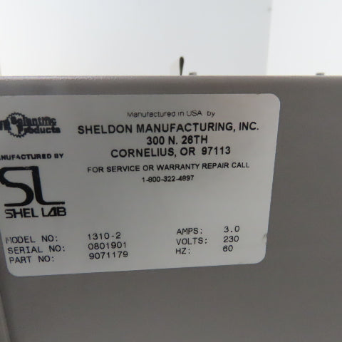 Shel-Lab VWR Scientific 1310-2 Gravity Convention Oven 220V Single Phase