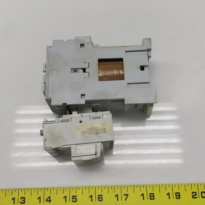 Allen Bradley 100-C09Z*10 Ser A Contactor 600VAC 24VDC Coil W/193-EA1DB Lot Of 2
