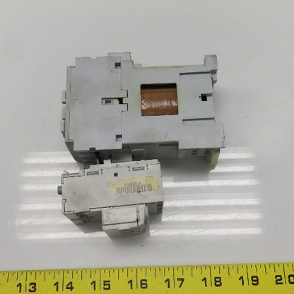 Allen Bradley 100-C09Z*10 Ser A Contactor 600VAC 24VDC Coil W/193-EA1DB Lot Of 2
