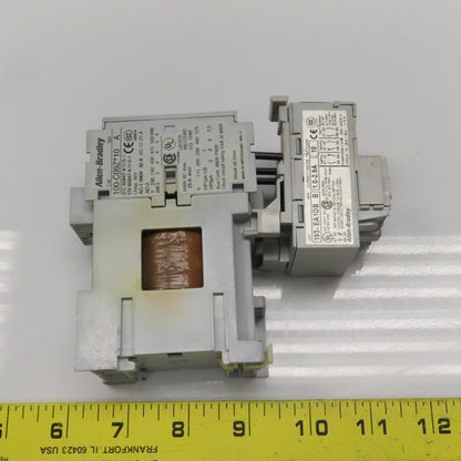 Allen Bradley 100-C09Z*10 Ser A Contactor 600VAC 24VDC Coil W/193-EA1DB Lot Of 2