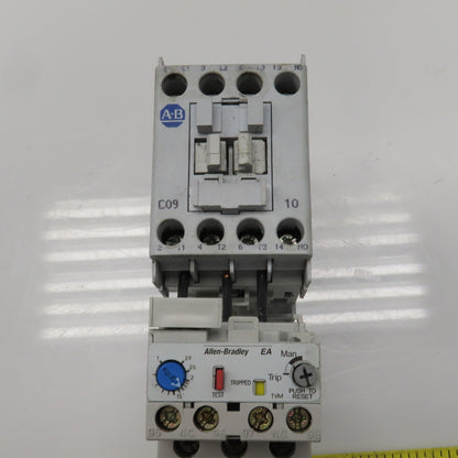 Allen Bradley 100-C09Z*10 Ser A Contactor 600VAC 24VDC Coil W/193-EA1DB Lot Of 2