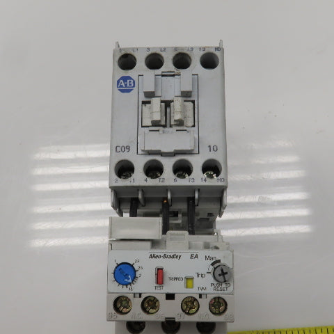 Allen Bradley 100-C09Z*10 Ser A Contactor 600VAC 24VDC Coil W/193-EA1DB Lot Of 2