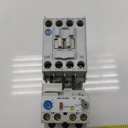 Allen Bradley 100-C09Z*10 Ser A Contactor 600VAC 24VDC Coil W/193-EA1DB Lot Of 2