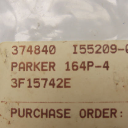 Parker 164P-4 1/4" Brass Compression TEE Fitting 150PSI