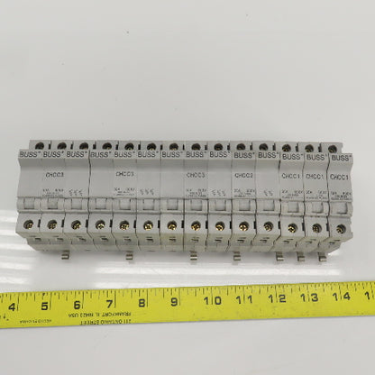 Buss CHCC3/CHCC2/CHCC1 Fuse Holders 30A 600V Lot Of 14