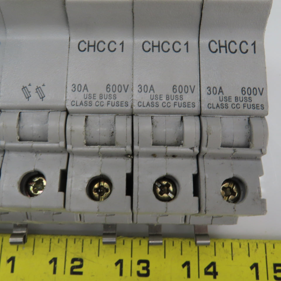 Buss CHCC3/CHCC2/CHCC1 Fuse Holders 30A 600V Lot Of 14