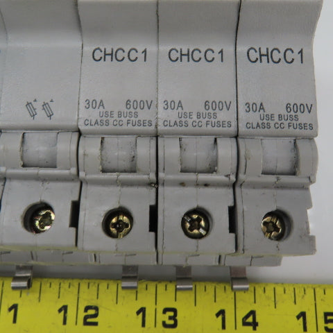 Buss CHCC3/CHCC2/CHCC1 Fuse Holders 30A 600V Lot Of 14