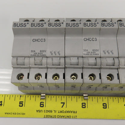 Buss CHCC3/CHCC2/CHCC1 Fuse Holders 30A 600V Lot Of 14