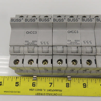 Buss CHCC3/CHCC2/CHCC1 Fuse Holders 30A 600V Lot Of 14