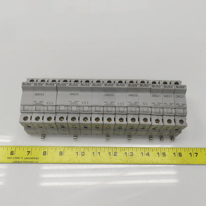 Buss CHCC3/CHCC2/CHCC1 Fuse Holders 30A 600V Lot Of 14