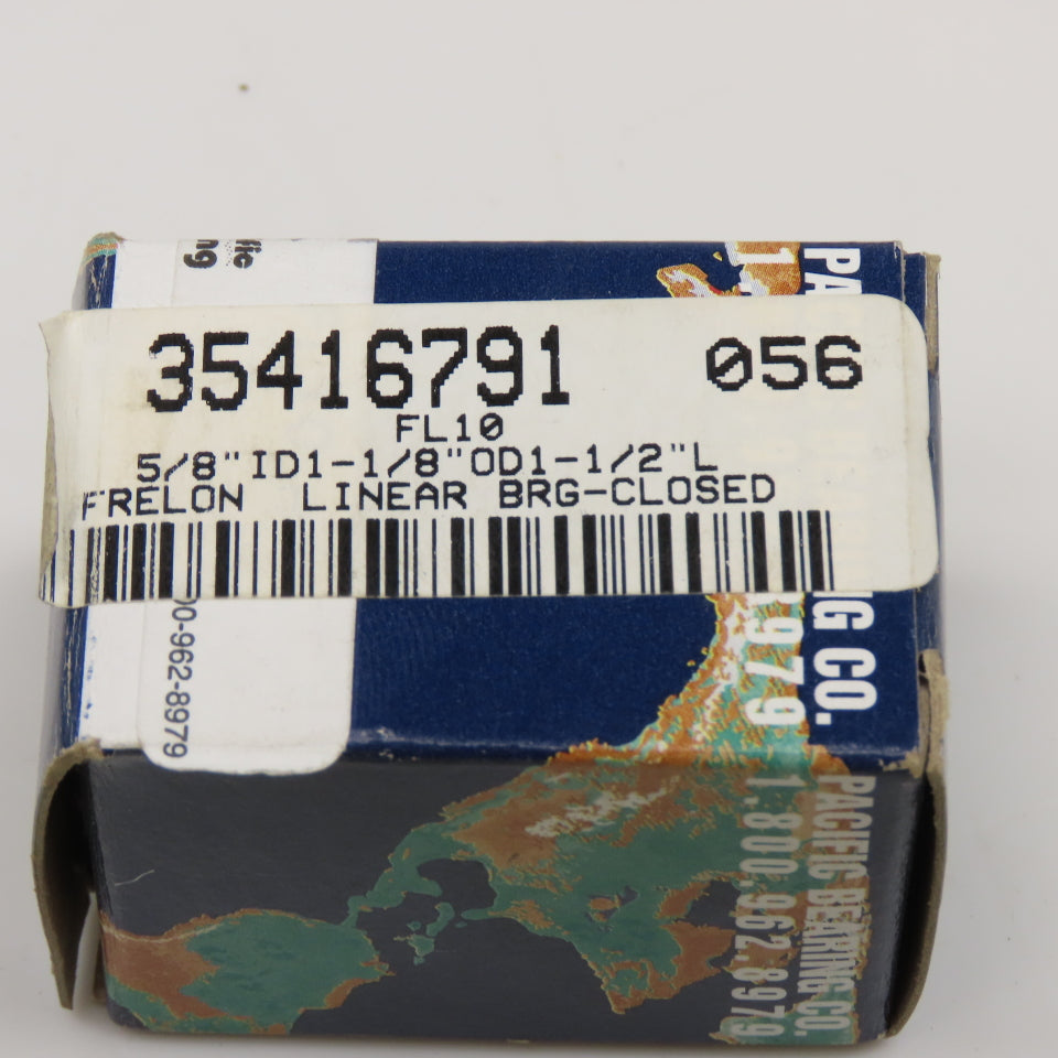Pacific Bearing FL-10 5/8" ID x 1-1/8" OD Frelon Linear Oilless Bearing