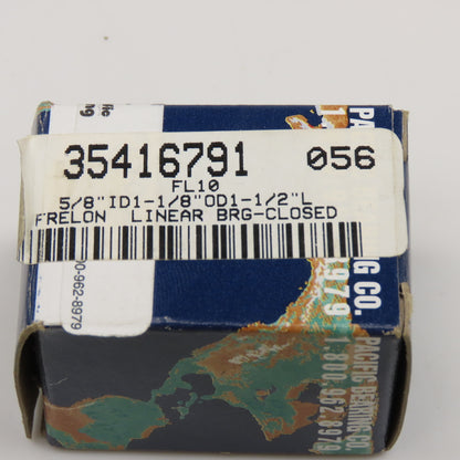 Pacific Bearing FL-10 5/8" ID x 1-1/8" OD Frelon Linear Oilless Bearing