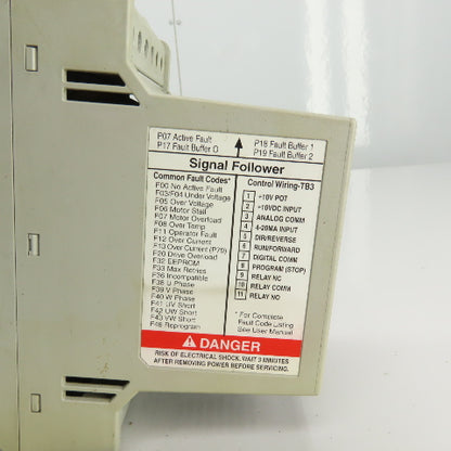 Allen Bradley 160-BA03NSF1P1 Ser C Speed Controller 1HP/0.75KW FRN7.06 380-460V