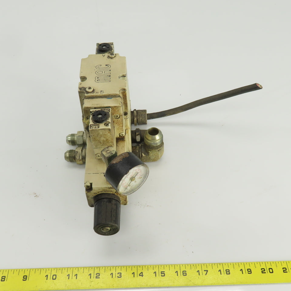 Mac 6341D-000-PM-591DA Pneumatic Solenoid Valve Assy. 24VDC 150PSI 1/2" NPT