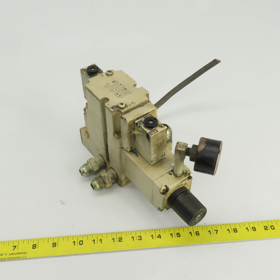 Mac 6341D-000-PM-591DA Pneumatic Solenoid Valve Assy. 24VDC 150PSI 1/2" NPT