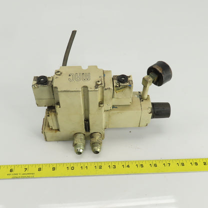 Mac 6341D-000-PM-591DA Pneumatic Solenoid Valve Assy. 24VDC 150PSI 1/2" NPT